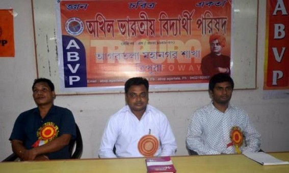 ABVP held press meet ABVP held press meet